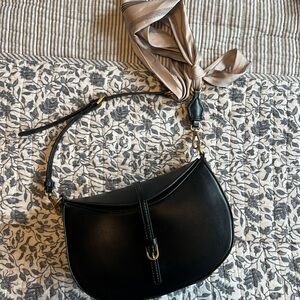 Black Leather Zara Women's Bag
